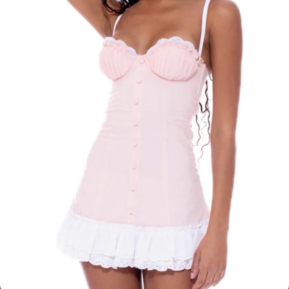 Kitteny Pink Mini Dress